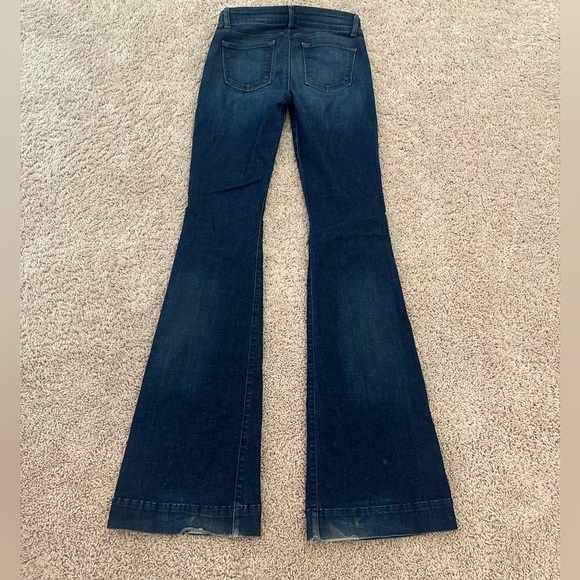 J Brand Love Story Flare Jeans in Trouble Blue Wash EXTRA LONG - Picture 8 of 11